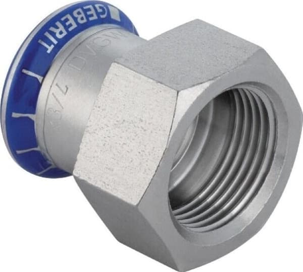 Overg.Mf Rustf 28mm-3/4 - M/indv.Gev MA-Press. Kun M-paketti
