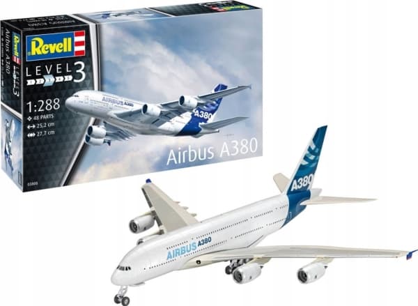Cobi lentokoneen malli Revell 63808 1:288 AIRBUS A380