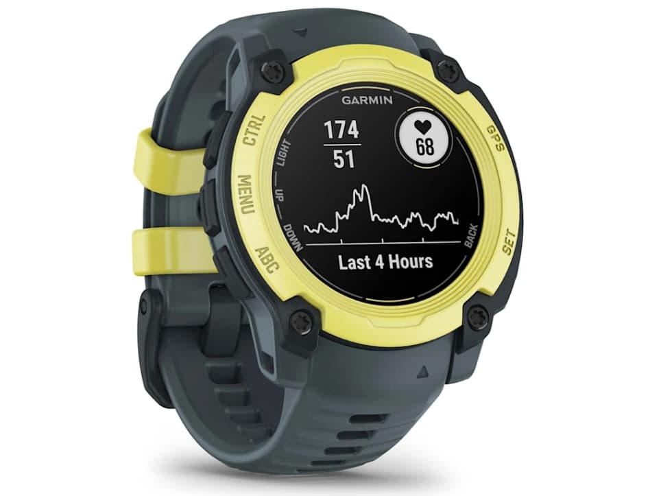 Garmin Instinct E -älykello - 40 mm, Electric Lemon Green, hämärä muotoiluranneke