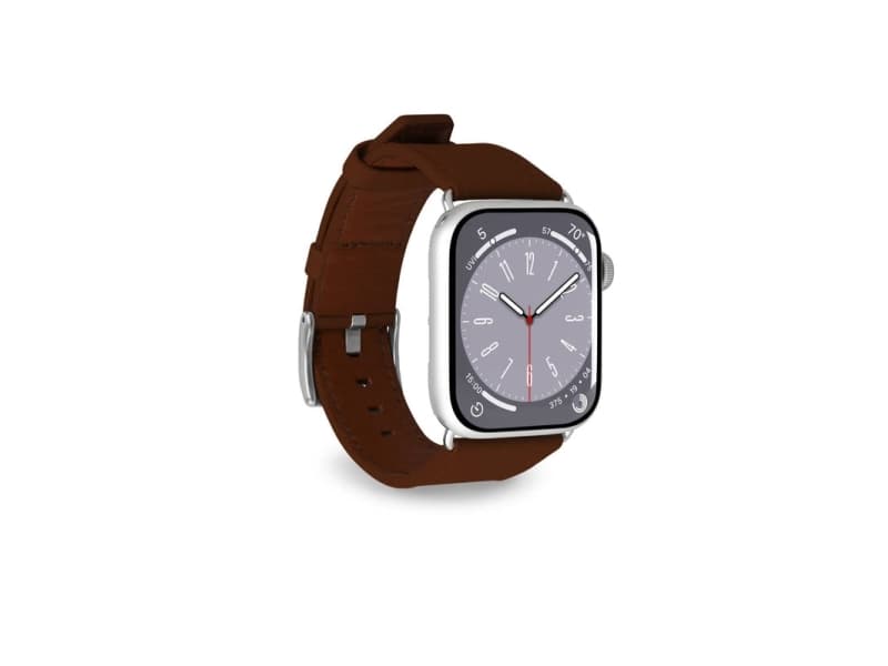 PURO PUAW40ECLASSICBRWN, Kellon hihna, Apple, Apple Watch, Nahka, Metalli, Hopea