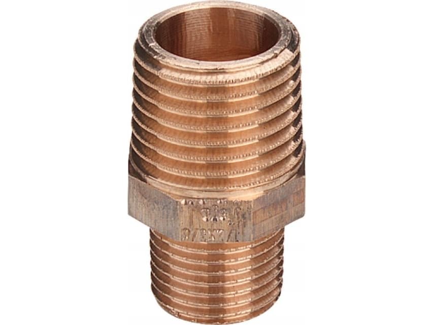 VIEGA Brystnippel 2x1 1/2 rødgods