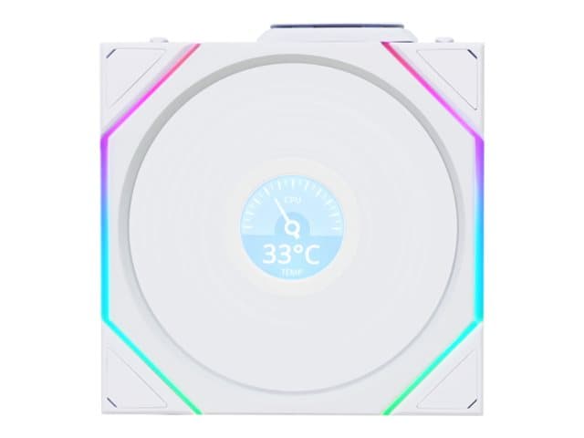 Lian Li UNI FAN TL LCD Wireless 120 Reverse Blade - Sisäosa tuulettimella - 120 mm - valkoinen