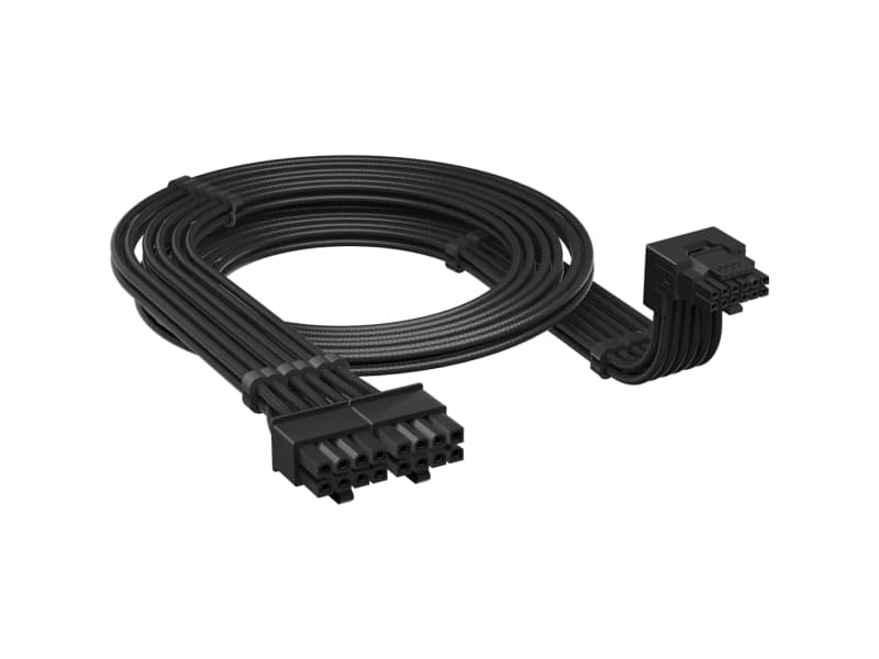 Corsair CP-8920348, 12V-2x6, 2 x PCI-E (8-pin), 0,65 m, Kulmikas, Suora, 90°