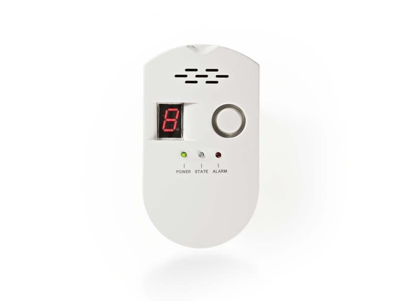 Nedis DTCTG10CWT, LPG, Maakaasu, 85 dB, EN50194, Valkoinen, AC, 100 - 240 V