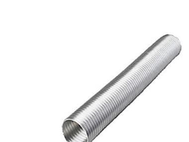 Duka-flex letku Ø100X3000 mm - Alumiini, Alu, Kestää jopa 250 astetta