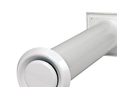 Duka seinäventtiili tyyppi 100 - Alumiini, valkoinen, Ø100 mm, 480 mm