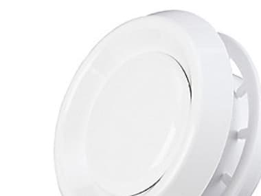 Duka tulo- ja poistoventtiili - PVC, valkoinen, Ø125 mm, tyyppi VRF