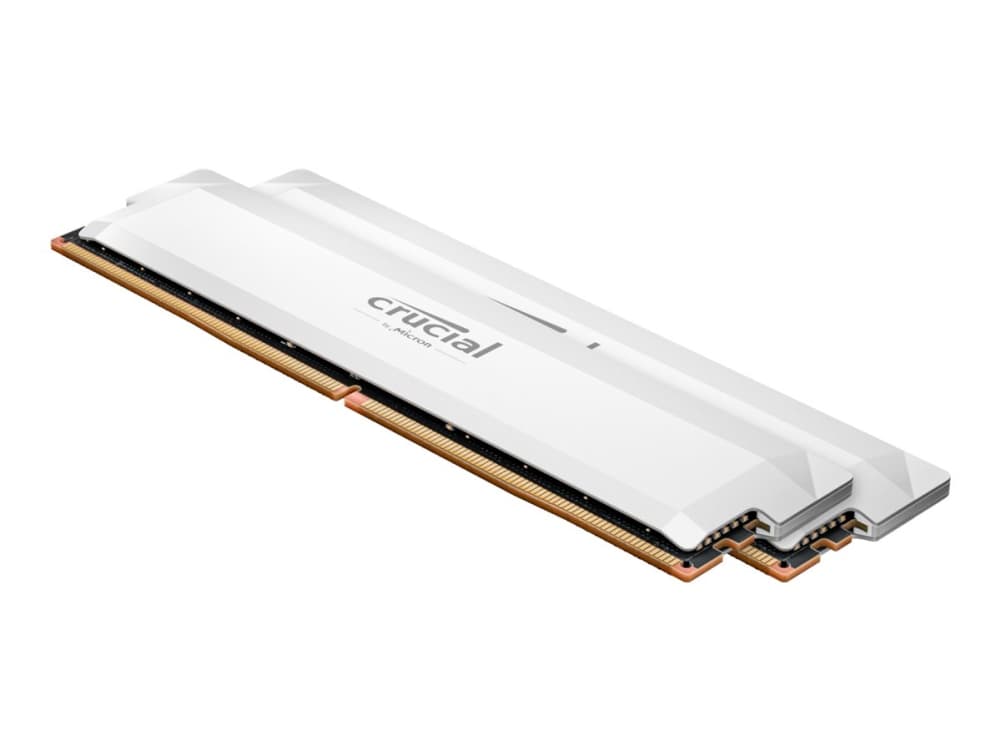 Crucial Pro - DDR5 - Kit - 32 GB: 2 x 16 GB - DIMM 288-PIN - 3000 MHz / PC5-48000 - CL38 - 1,35 V - puskuroimaton - on-die ECC - valkoinen