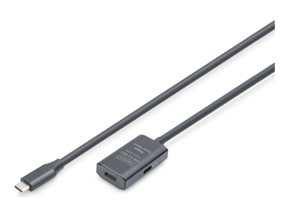 Active USB-C Extension Cable, 5m 5G, USB 3.2 Gen1, USB-C - USB-C (M/F)