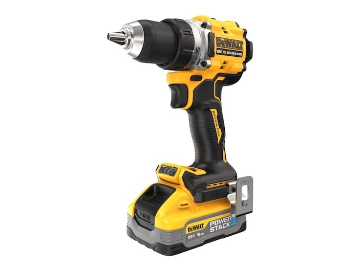 Dewalt 18v xr powerstack porakone/porakone 2 x 5ah