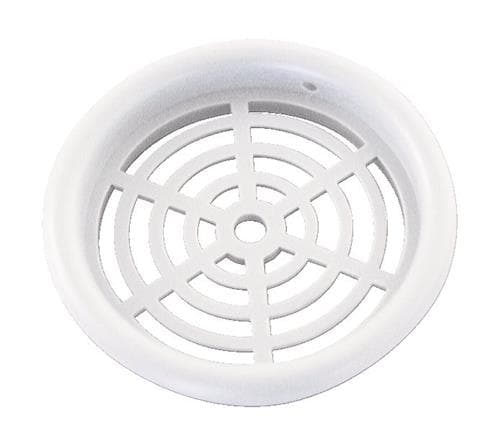 Duka-kaappiristikko tyyppi 61.1 - PVC, Valkoinen, Ø43 mm, Pakattu 4 kpl pusseihin.