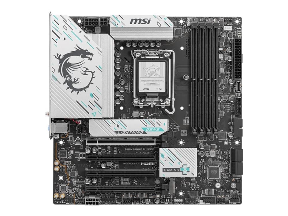 MSI B860M GAMING PLUS WIFI, Intel, LGA 1851 (Socket V1), Intel Core Ultra (Series 2), LGA 1851, 256 GB, DDR5-SDRAM