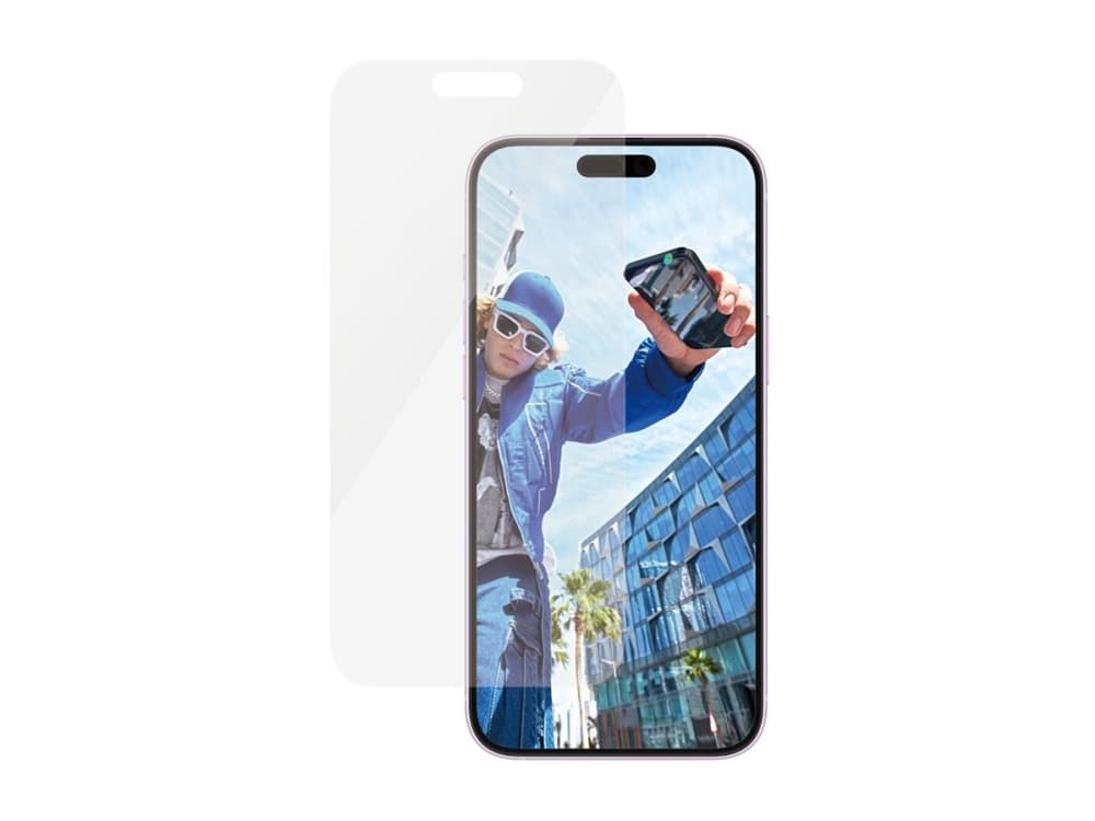 PanzerGlass ® Screen Protector iPhone 16 Plus | 15 Plus | Classic Fit, Apple, Apple - iPhone 16 Plus, Asennus kuivana, Naarmuuntumisenkestävä, Iskunkestävä, Läpinäkyvä, 1 kpl
