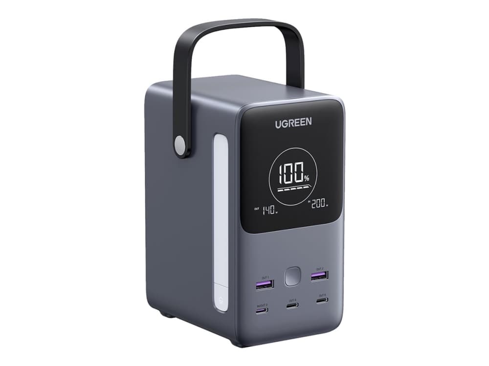Ugreen Nexode Power Bank 48000 mAh, 48000 mAh, litium, harmaa