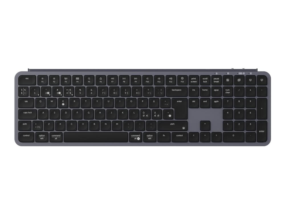Keychron B6P-K1-BO, Täysikokoinen (100 %), Langaton, USB + RF Wireless + Bluetooth, Mekaaninen, Harmaa