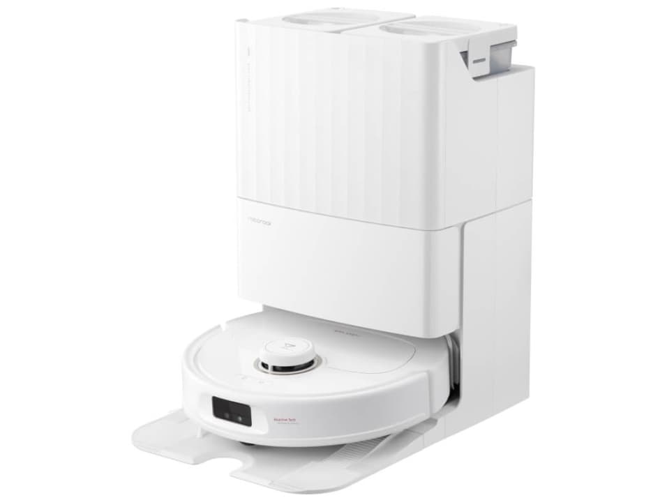 Roborock Qrevo MaxV, Yhdistelmä, Valkoinen, Pyöreä, Pölypussi, 0,33 L, Lataus, Purification