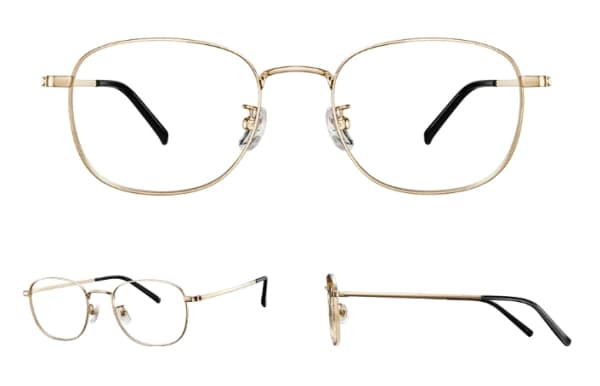 Xiaomi Blue light Blocking Glasses, Unisex, Ovaali, Classic, Nailon, Kulta, Metalli