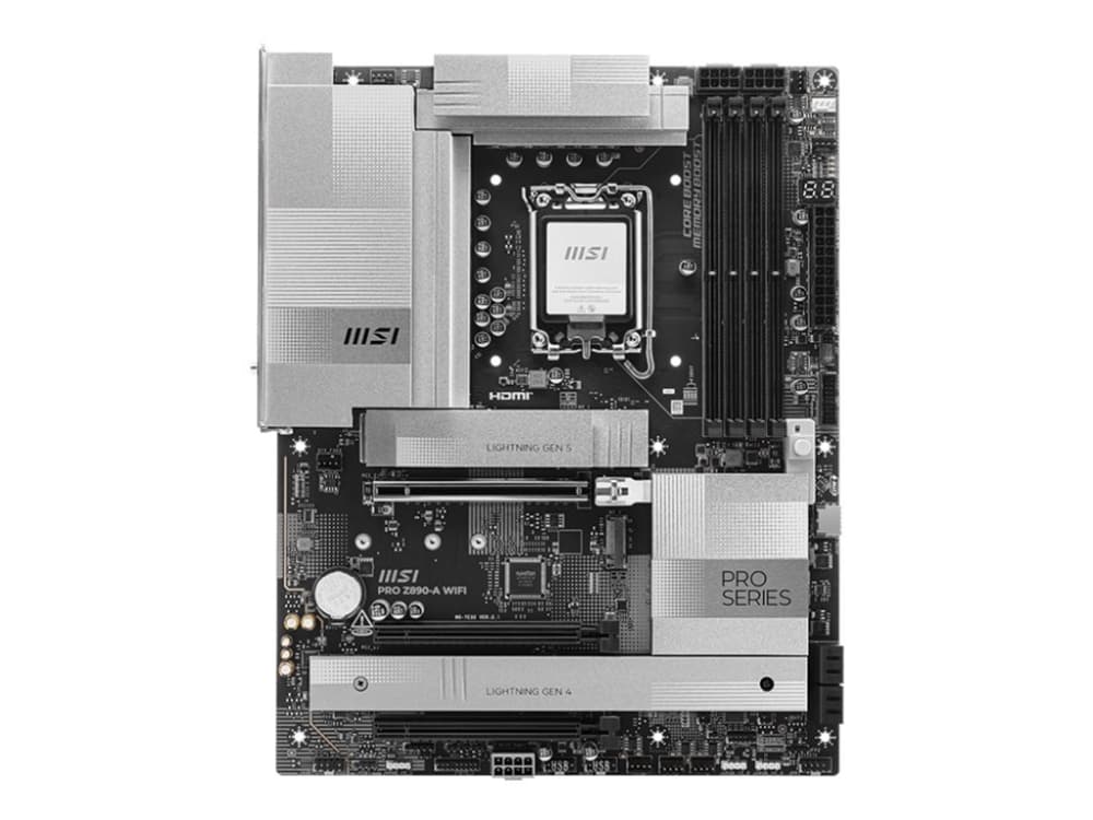 MSI PRO Z890-A WIFI, Intel, LGA 1851 (Socket V1), Intel Core Ultra (Series 2), LGA 1851, 256 Gt, DDR5-SDRAM-muisti