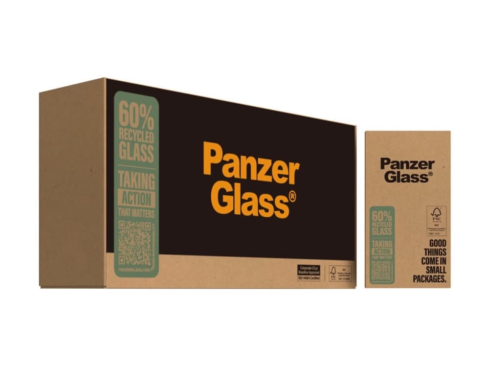 PanzerGlass - Näytönsuoja matkapuhelimelle - erittäin leveä istuvuus - lasi - kehyksen väri musta