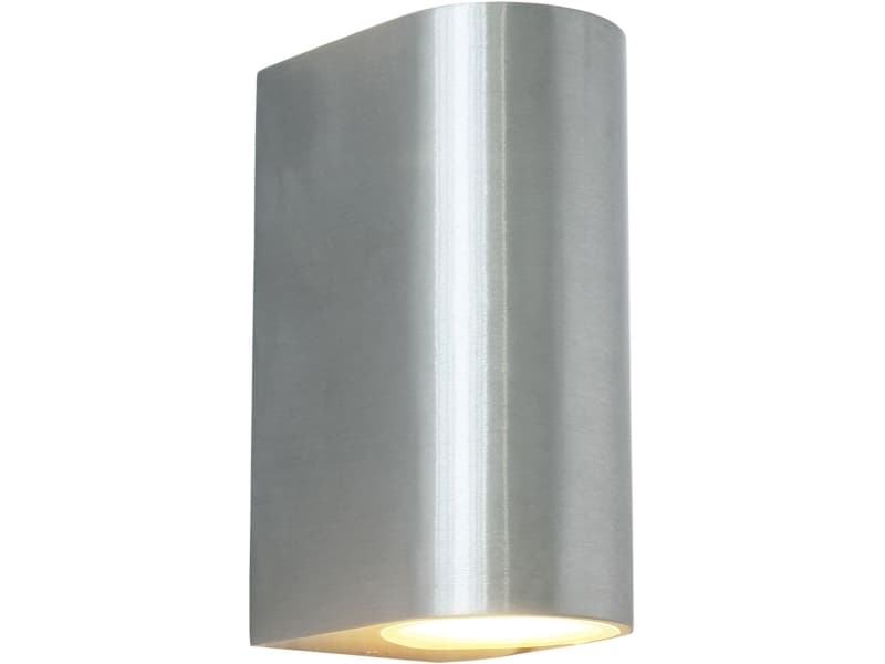Mats II Väggarmatur 2xGU10-sockel IP44 Aluminium