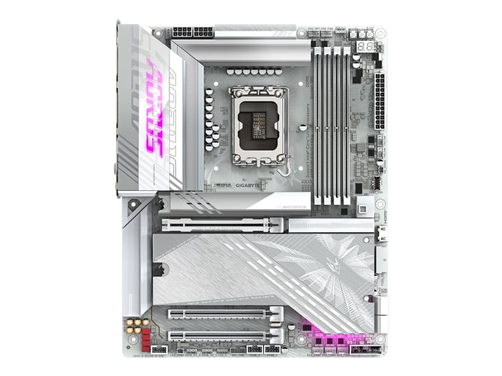 GIGABYTE Z890 AORUS ELITE X ICE, Intel, LGA 1851 (Socket V1), Intel Core Ultra (Series 2), LGA 1851, 256 GB, DDR5-SDRAM