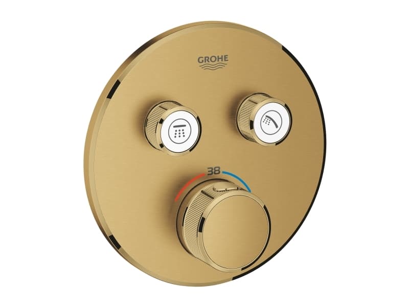Grohe GRT SmartControl suihku - Etulevy, Term 2 venttiilillä, harjattu cool sunrise 29119GN0