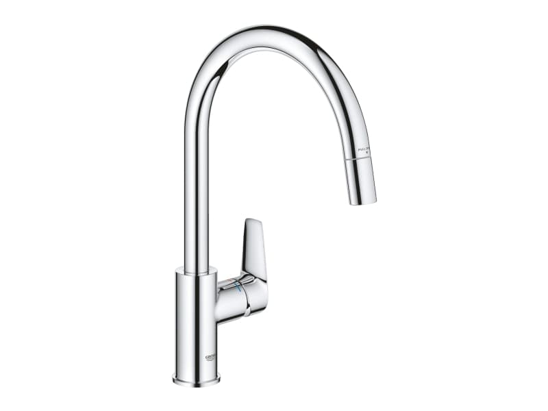 Grohe BauEdge Keittiöhana - C-suihku ulosvedettävä 8.0l kromi