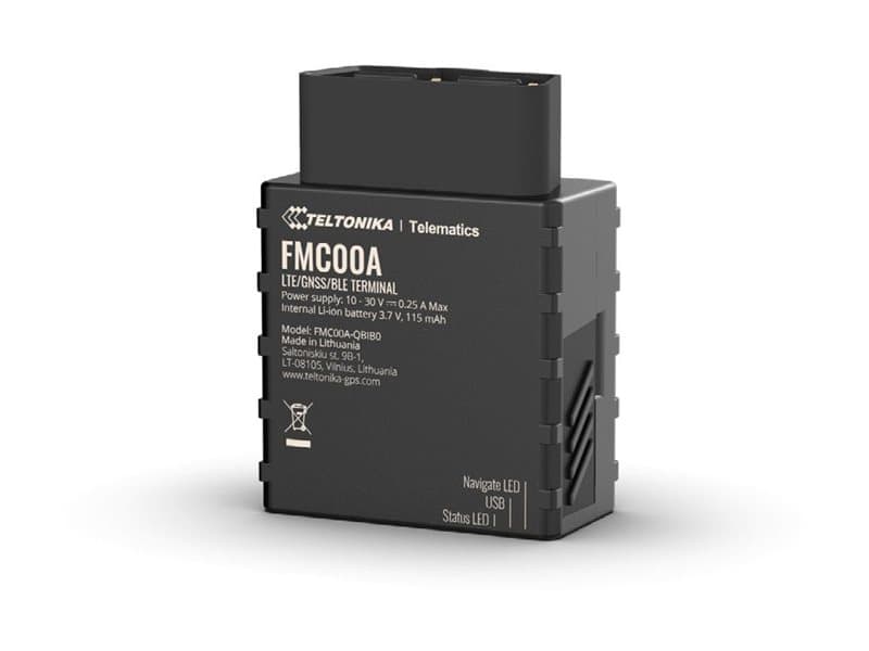 Teltonika FMC003, 0,128 GB, Micro-USB, Uudelleenladattava, Litiumioni (Li-Ion), 170 mAh, 69 g