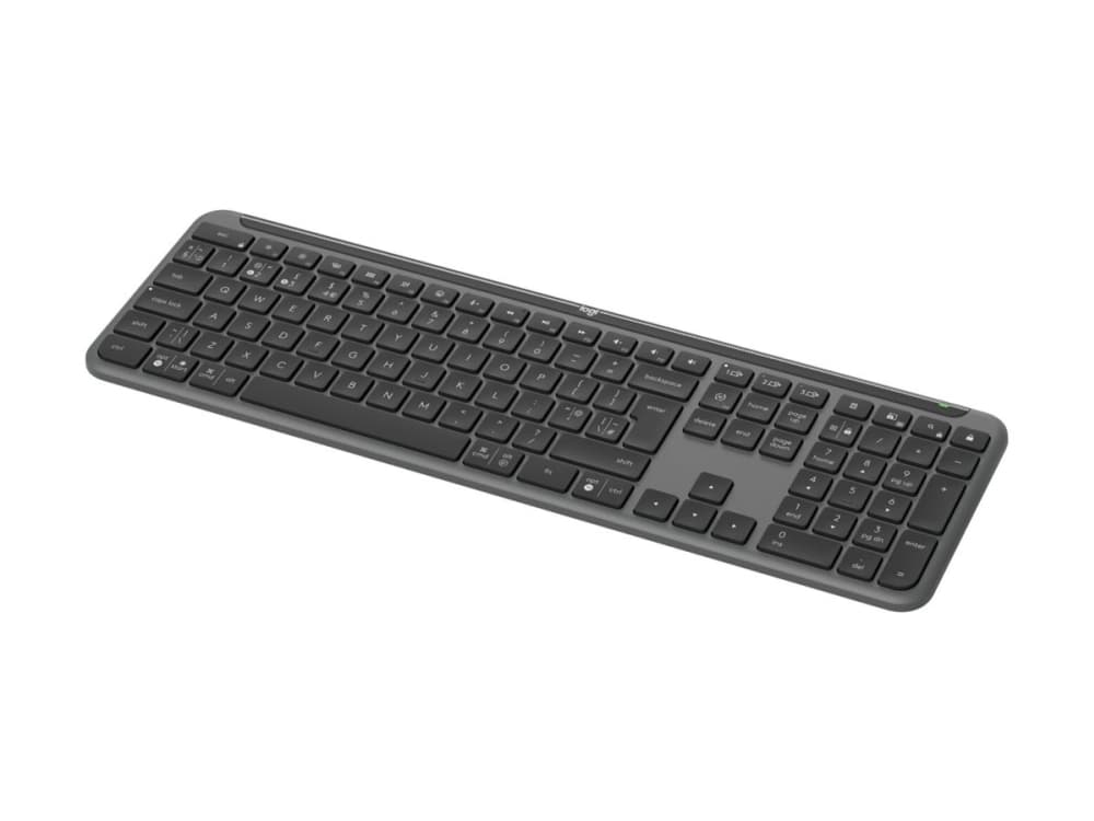 Logitech Signature Slim K950 - Näppäimistö - langaton - Bluetooth 5.1 LE - Pan Nordic - grafiitti