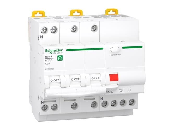 Kombiafbr RCBO 3PN 20A C 6kA 30mA A