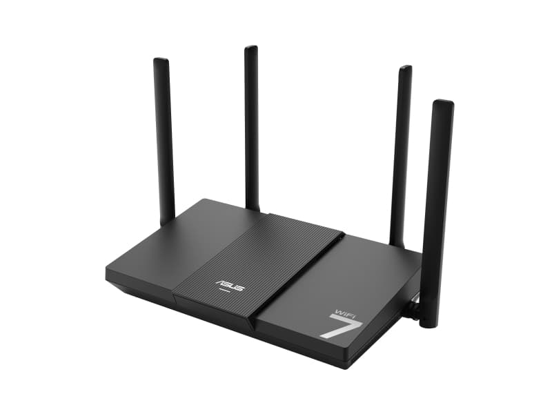 ASUS RT-BE50 BE3600, Wi-Fi 7 (802.11be), Kaksitaajuus (2,4 GHz/5 GHz), Ethernet LAN, musta, Pöytäreititin