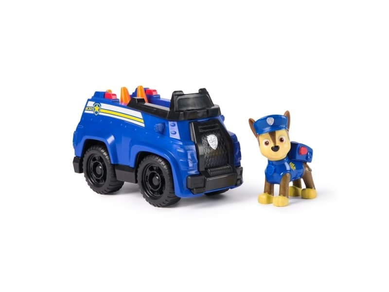PAW Patrol Chase’s Patrol Cruiser, Poliisiauto, 3 vuosi/vuosia, Muovi, musta, Sininen