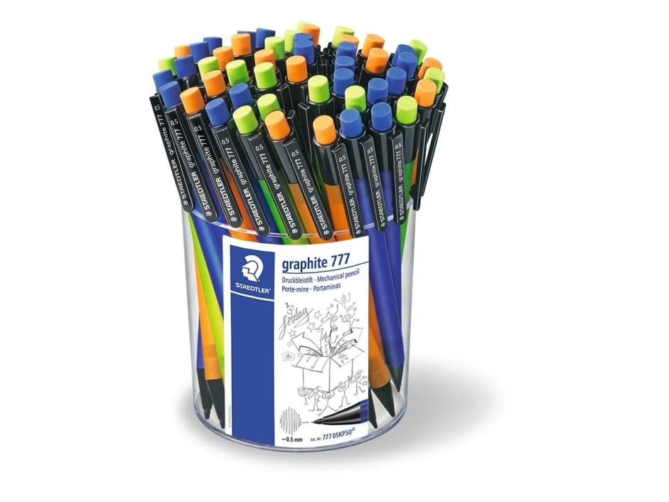 Staedtler grafiittikynä, 0,5 mm, 50 kpl, 3 väriä