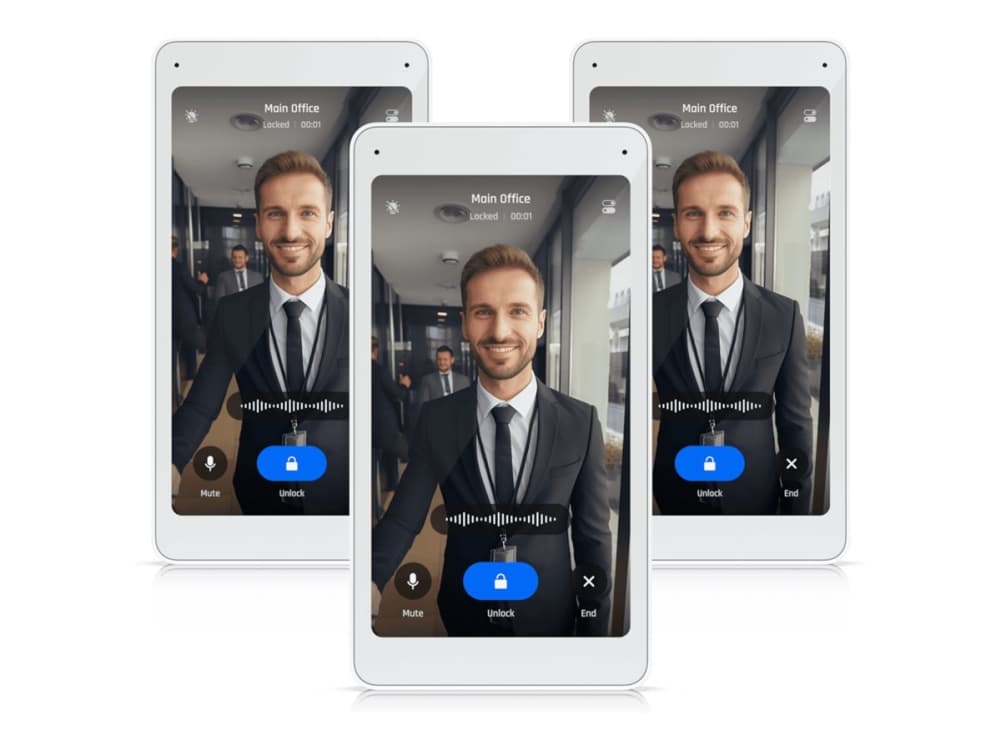 Ubiquiti UA-Intercom-Viewer-3, näyttö, valkoinen, Ubiquiti, lasi, polykarbonaatti (PC), seinä, 12,7 cm (5)