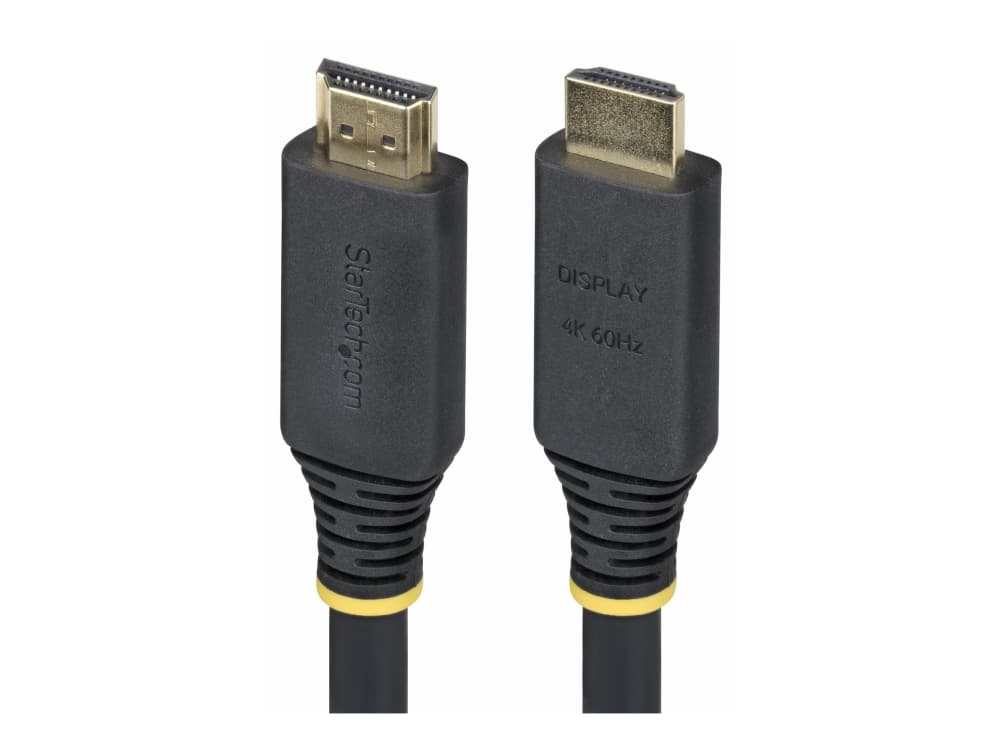 StarTech.com HDMI2-CABLE-4K60-10M, 10 m, HDMI-tyyppi A (vakio), HDMI-tyyppi A (vakio), 18 Gbit/s, Äänen paluukanava (ARC), musta