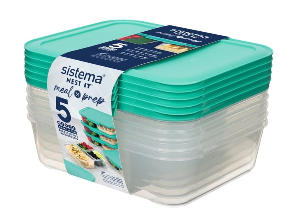 sistema Aterianvalmistuslaatikot NEST IT 1,19 l 5 kpl