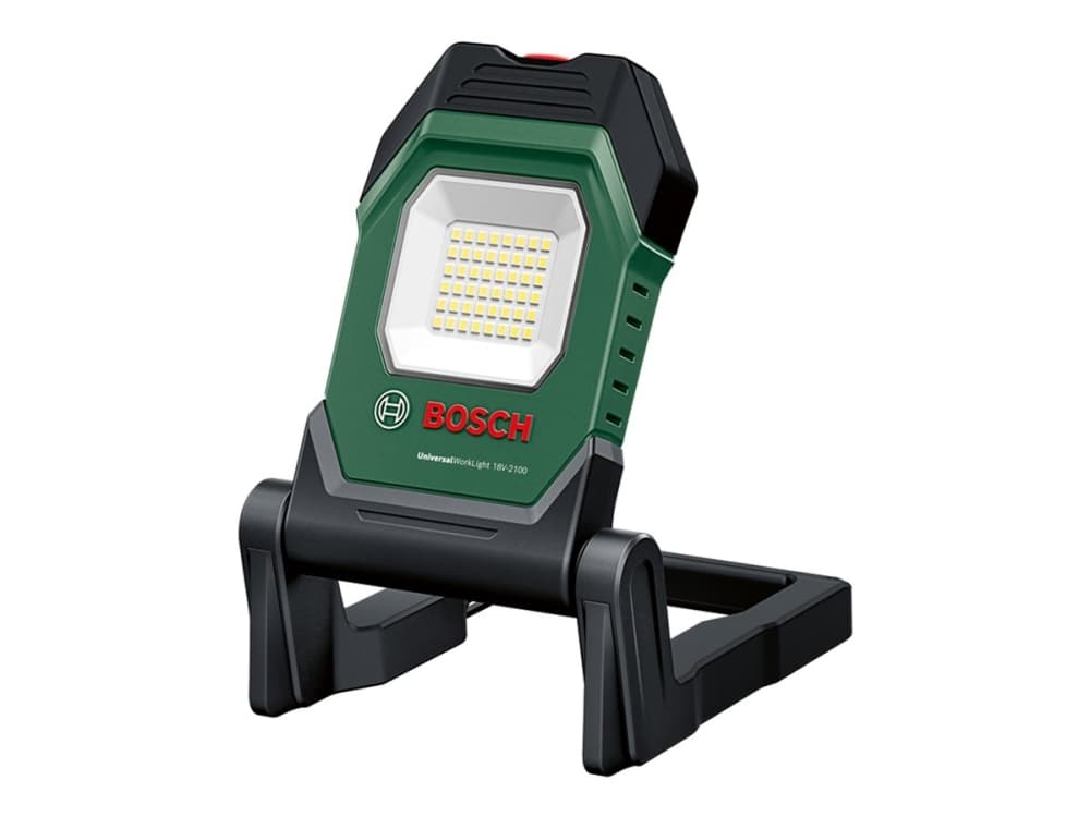 Bosch UniversalWorkLight 18V-2100, 1500 mAh, musta, Vihreä, Vapaasti seisova työvalo