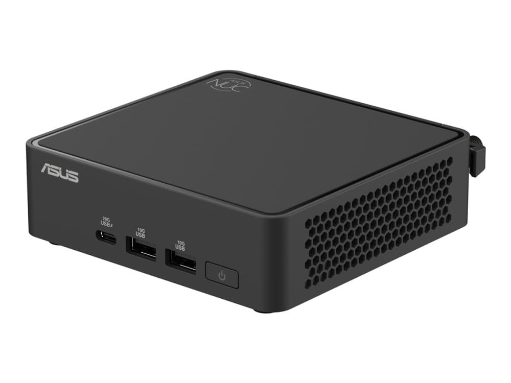ASUS NUC 15 Pro Slim Kit RNUC15CRKV700002 - Barebone - mini PC 1 x Core Ultra 7 265H / op til 5.3 GHz - vPro - RAM 0 GB - Arc Graphics 140T - Gigabit Ethernet, 2.5 Gigabit Ethernet, IEEE 802.11ax (Wi-Fi 6), Bluetooth 5.4, IEEE 802.11be (Wi-Fi 7) - lajittelu