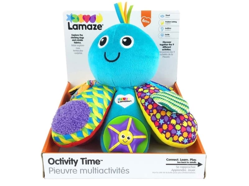 Lamaze Octivity Time, 0,5 vuosi/vuosia, Tuottaa ääntä, Plyysikangas, Monivärinen