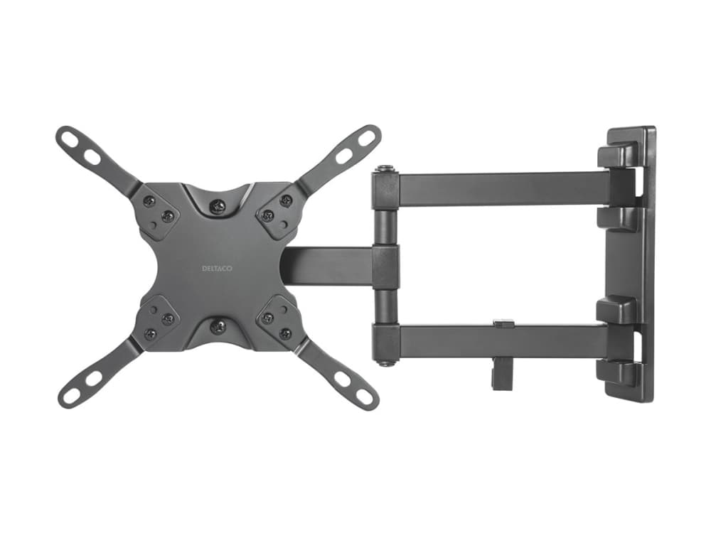 Deltaco ARM-459, 101,6 cm (40), 75 x 75 mm, 200 x 200 mm, -17 - 17°, 6°, Musta
