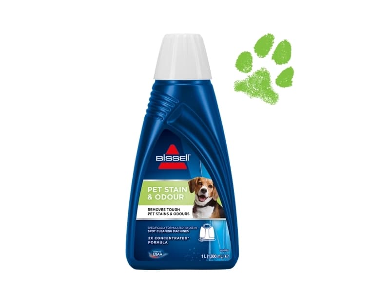 Bissell Pet Stain & Odour, Maton puhdistusaine, Nestemäinen, Matto, Rug, 1000 ml, Lemmikin tahra, Greater than 30%: water. Less than 3%: nonionic surfactants, detergent builders, anionic...