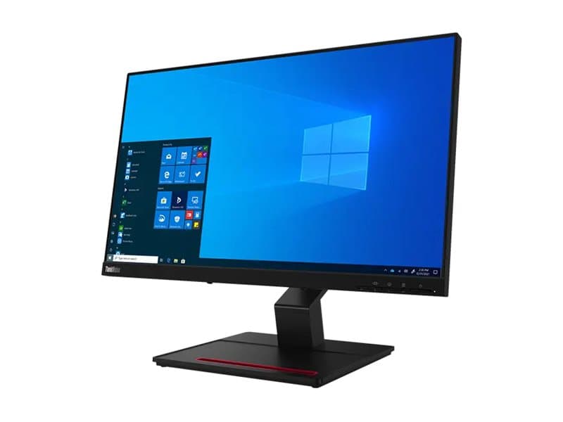 Lenovo ThinkVision T24t-20 - LED-näyttö - 24 (23,8 katseluun) - kosketusnäyttö - 1920 x 1080 Full HD (1080p) @ 60 Hz - IPS - 300 cd/m² - 1000:1 - 4 ms - HDMI, DisplayPort, USB-C - sysimusta