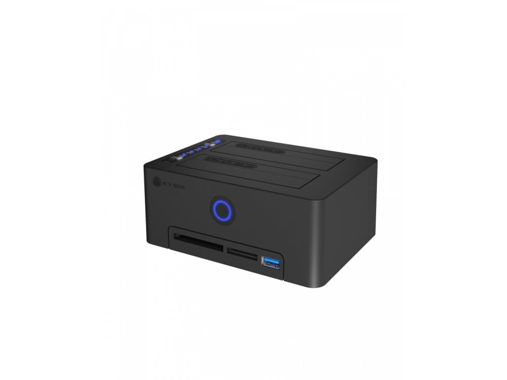 ICY BOX IB-1233CL-CR Kloonausasema 2,5 SSD/HDD-levylle (IB-1233CL-CR)