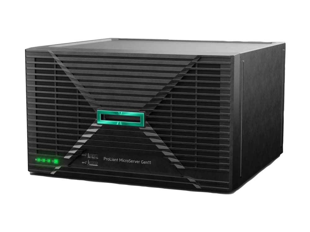 HPE ProLiant MicroServer Gen11 - palvelin - ultra micro tower - yksisuuntainen - 1 x Xeon E-2414 / enintään 4,5 GHz - RAM 16 GB - SATA - ei-hot-swap 3,5 -paikka(t) - ei kiintolevyä - ei grafiikkaa - Gigabit Ethernet - ei käyttöjärjestelmää - näyttö: ei ole - näyttö: ei ole