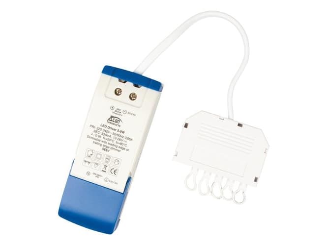Ajuri 230V himmennettävä 5-9W 350mA.