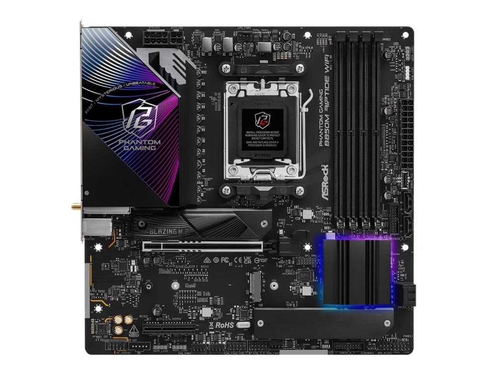 ASRock Phantom Gaming - Emolevy - micro ATX - sisäinen grafiikka (CPU tarvitaan) - HD Audio (8-kanavainen)