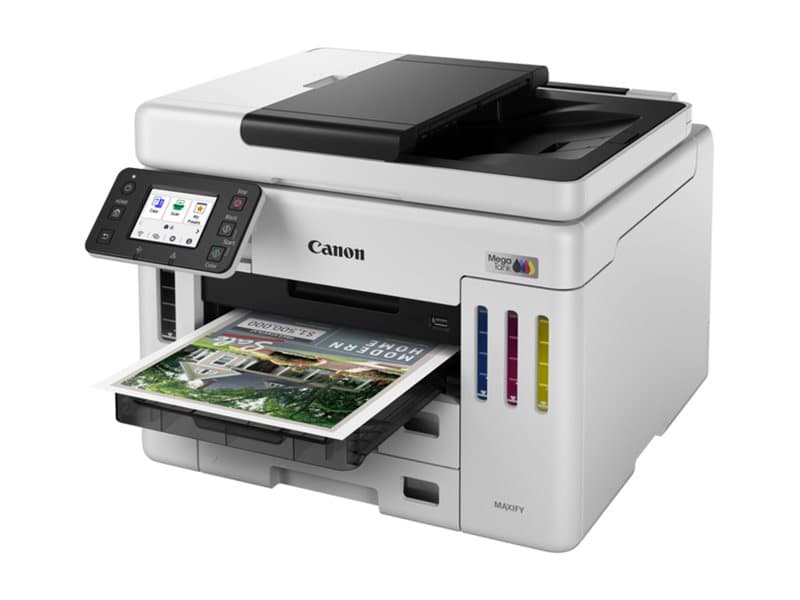 Canon MAXIFY GX 7150, Mustesuihku, Väritulostus, 600 x 1200 DPI, A4, Suoratulostus, musta, Valkoinen