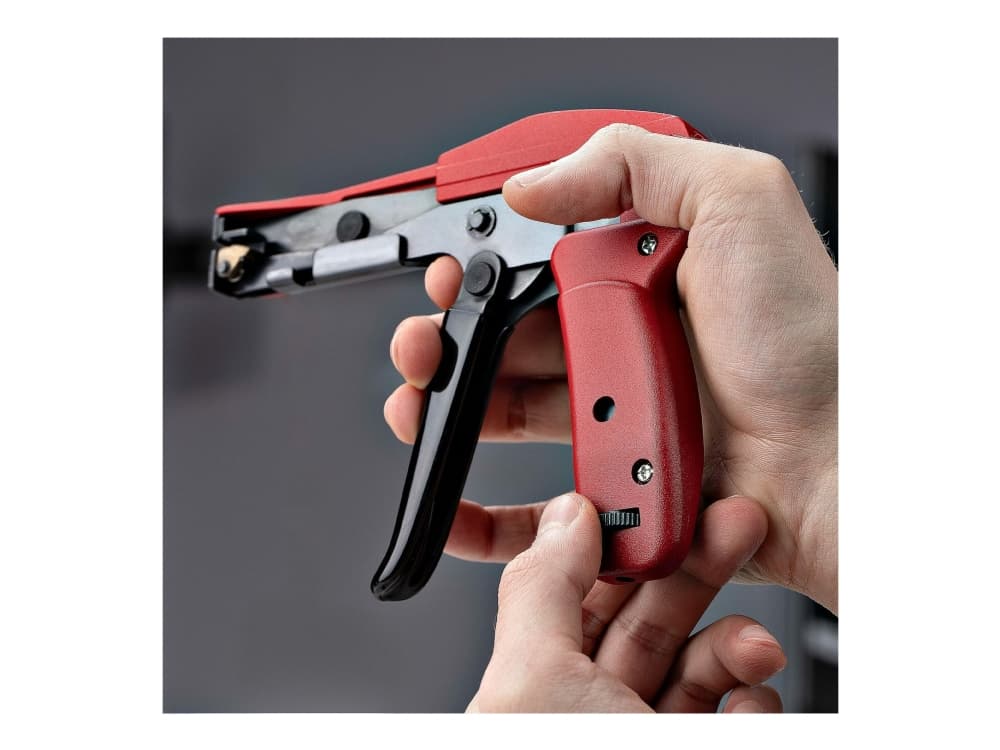 StarTech.com N10MM-KAAPELINsidonta-PYÖRI, punainen, 2,4-4,8 mm, nailon, alumiini, teräs, 127 mm, 156 mm