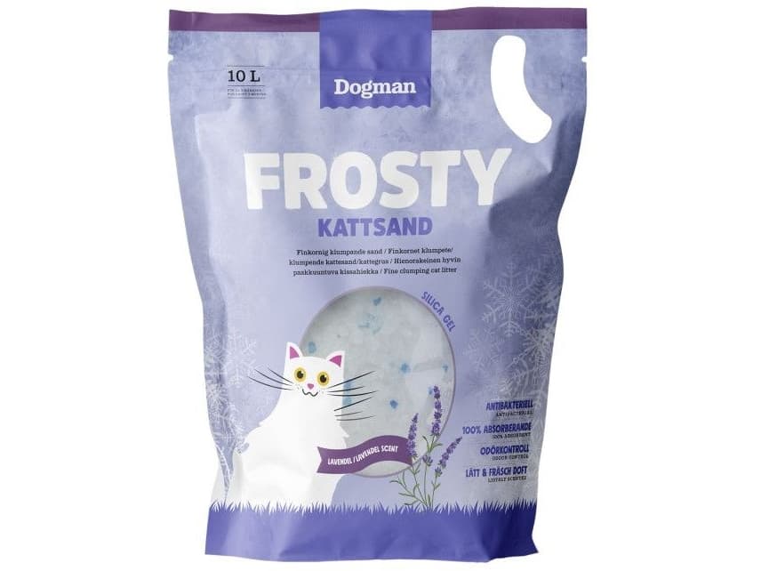 DOGMAN Frosty Kattsand 10l Lavendel