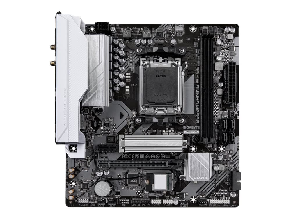 GIGABYTE B650M GAMING WIFI6E, AMD, Pistoke AM5, AMD Ryzen 7000 Series, AMD Ryzen 8000 Series, AMD Ryzen 9000 Series, Pistoke AM5, DDR5-SDRAM, 256 GB